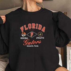 University Of Florida Gators Black Sweatshirt, Football Design Unisex Sweater